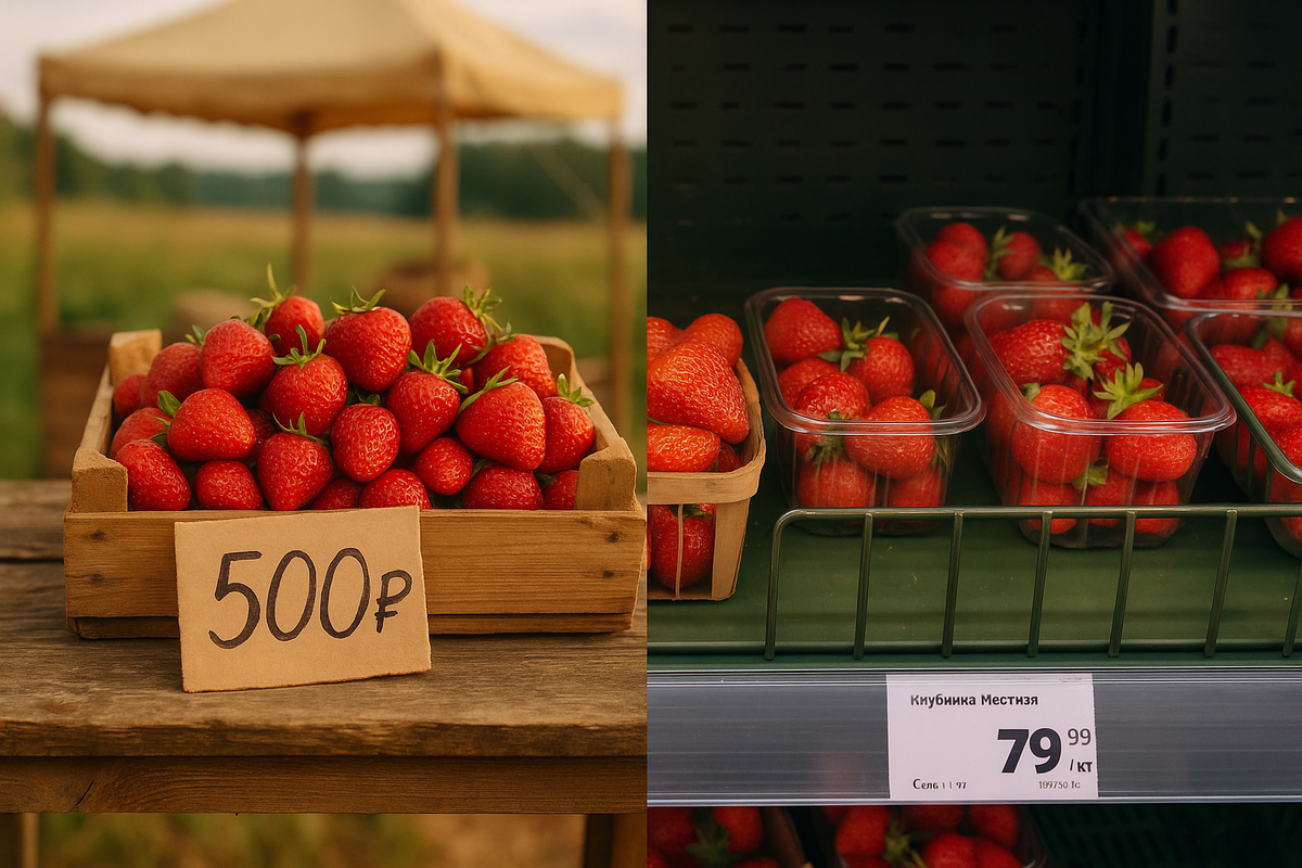 Цена на клубнику Краснодар