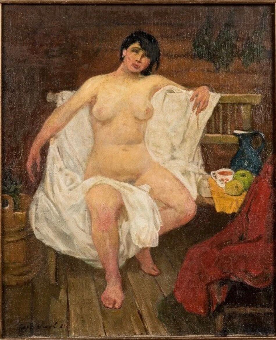 Николай Чернышёв. «В бане». 1921
