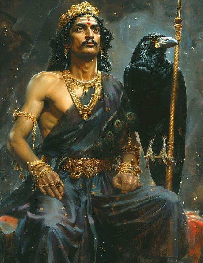 Вахана Шани Дэва - ворон. Изображение: https://in.pinterest.com