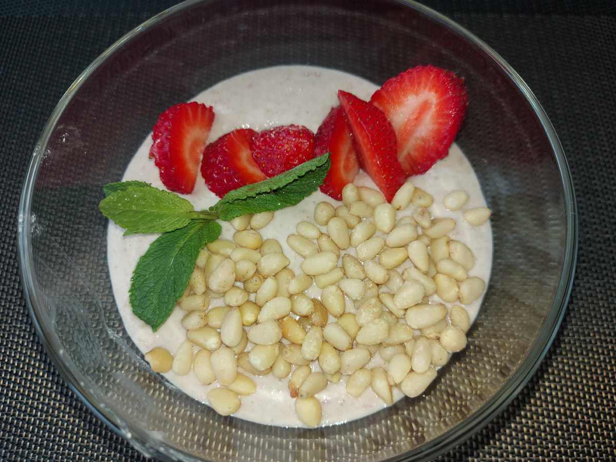 Блюдо из протокола FMD. Йогурт из зелёной гречки.