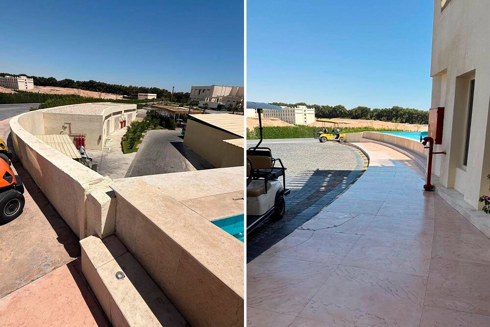    Ограждений на месте падения ребёнка не было. Фото: Телеграм-канал Игоря Косицына