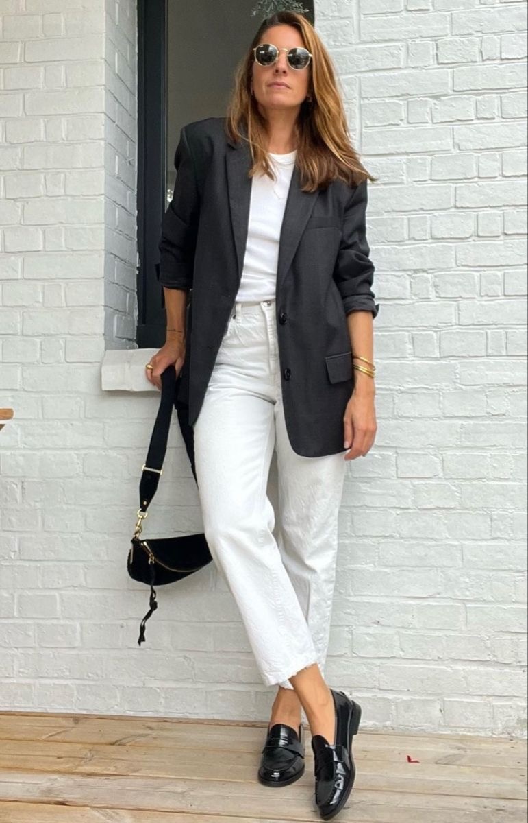 Белые джинсы. Фото pinterest