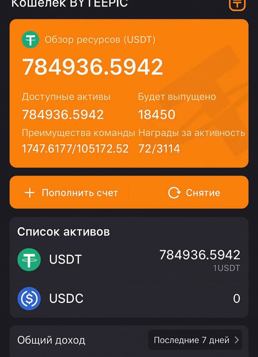 Вот так выглядел лицевой счет 