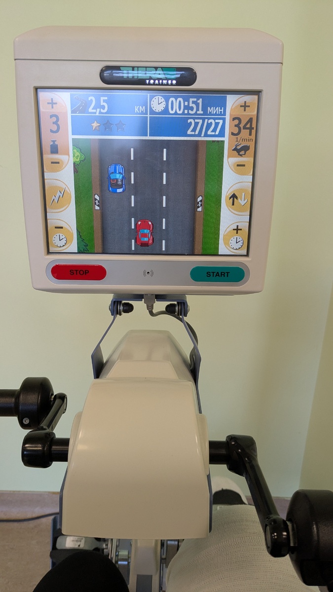 Велотренажёр с биологической связью. Фото автора