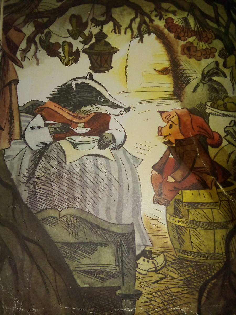 Плюх принес проснувшемуся от спячки Барсуку салат😋