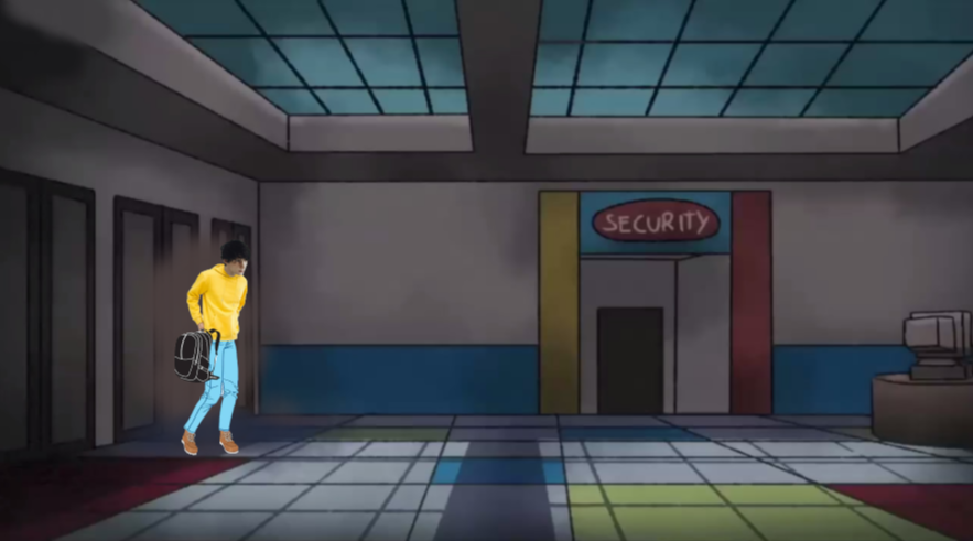 Тони заходит внутрь. Иллюстрация моя