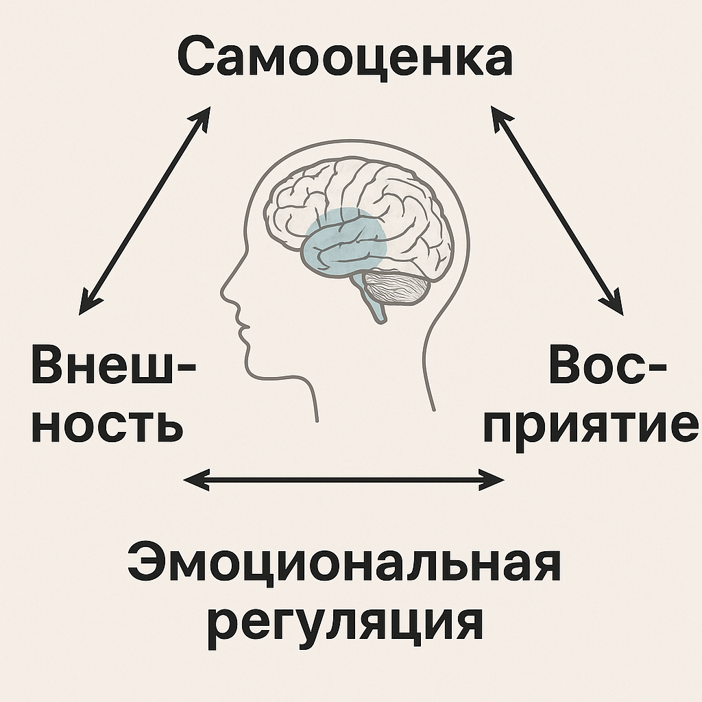 Взаиманая зависимость Внешности, Самооценки, Восприятия
