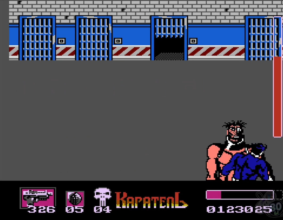 Каратель на Dendy первый босс