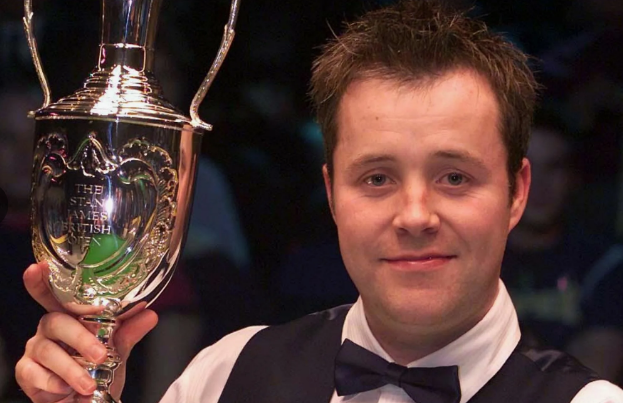 Джон Хиггинс с трофеем British Open 1995