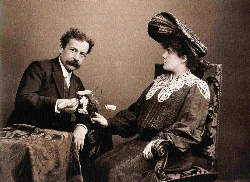 Рене Лалик и его супруга, Алиса Ледрю, 1903 г.