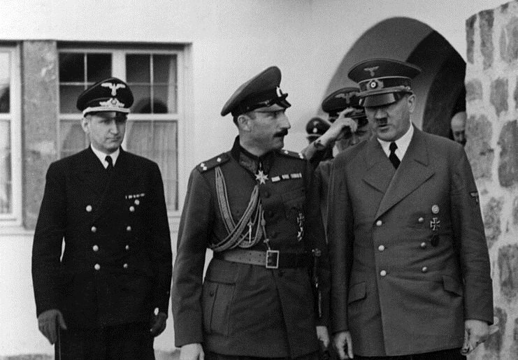 Царь Борис III на вилле у Гитлера. Фото взято из открытых источников