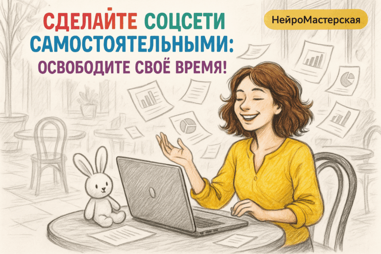    Сделайте соцсети самостоятельными: освободите своё время! Оксана Солдатова