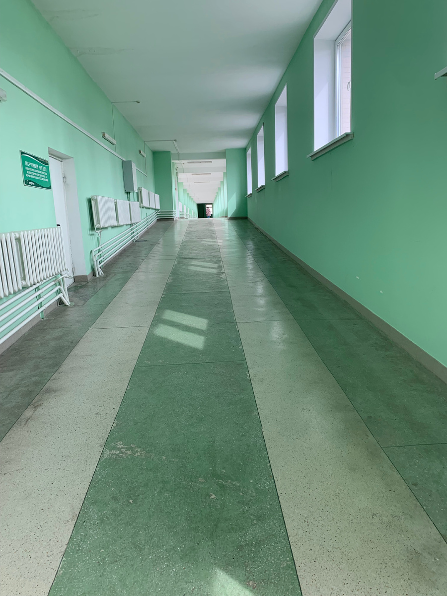 Коридор роддома РНПЦ «Мать и дитя»
