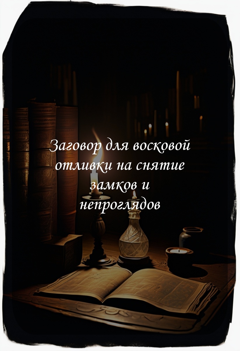 Заговор на снятие замков и непроглядов через стихии для восковой отливки. 