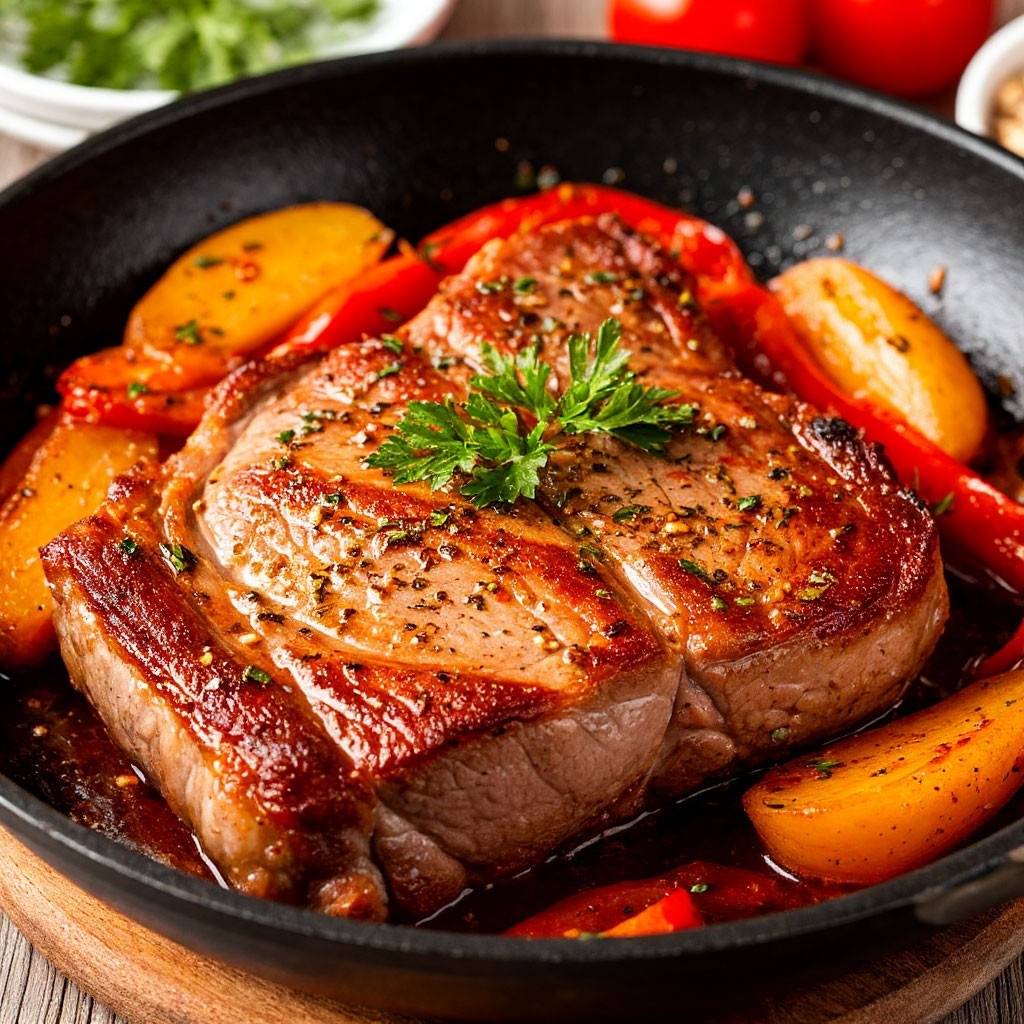 Рецепты из свинины на сковороде