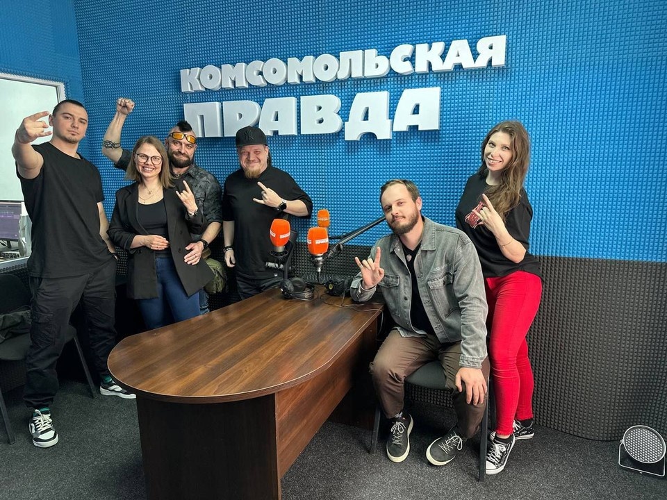    В гостях у Радио КП Новороссия проект Раммшахт. Фото: Личный архив Галины Майер