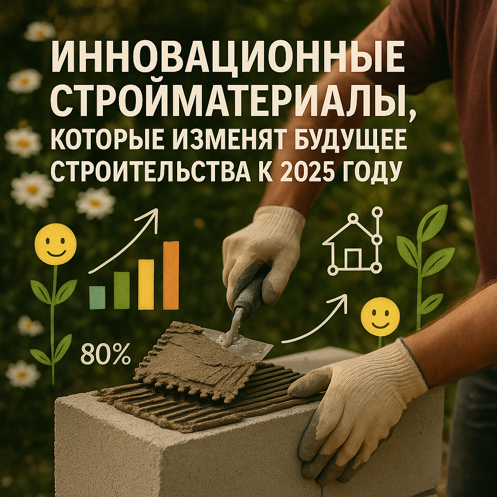   Инновационные стройматериалы, которые изменят будущее строительства к 2025 году: экологичность, экономия и умные технологии