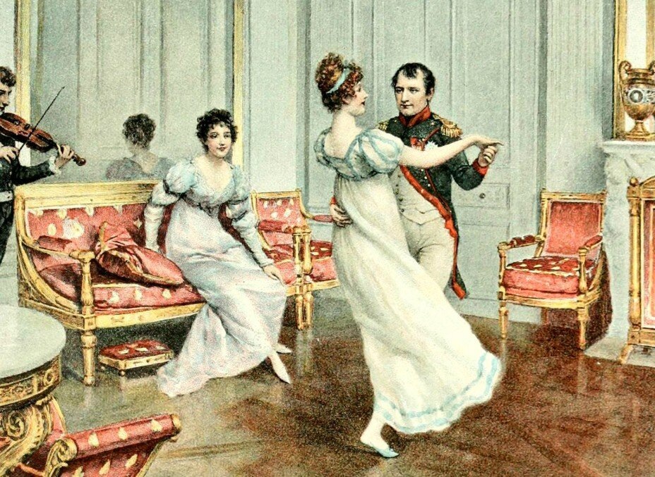 Наполеон I и Жозефина танцуют вальс