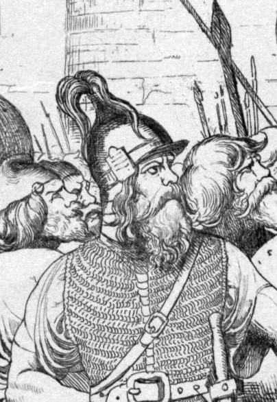 Вещий Олег на фрагменте картины Фёдора Бруни