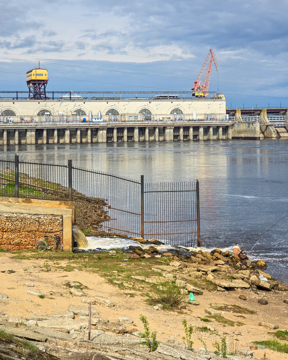Нижегородская ГЭС и рыбацкие островки