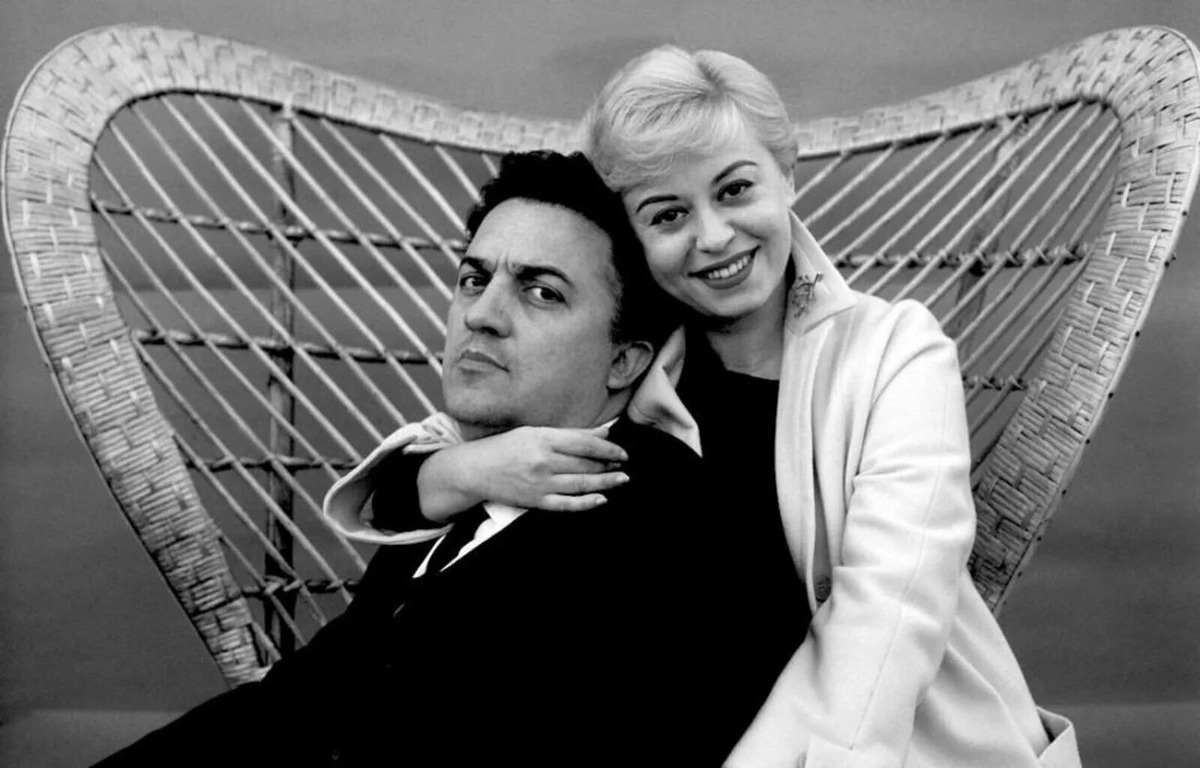Федерико Феллини и Джульетта Мазина