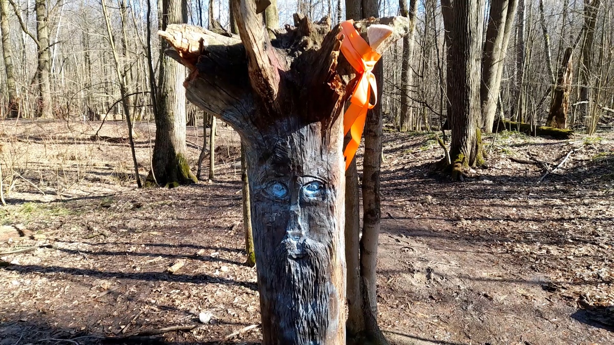 Идол, который находился прям на дороге. Видимо, это девочка. Фото автора