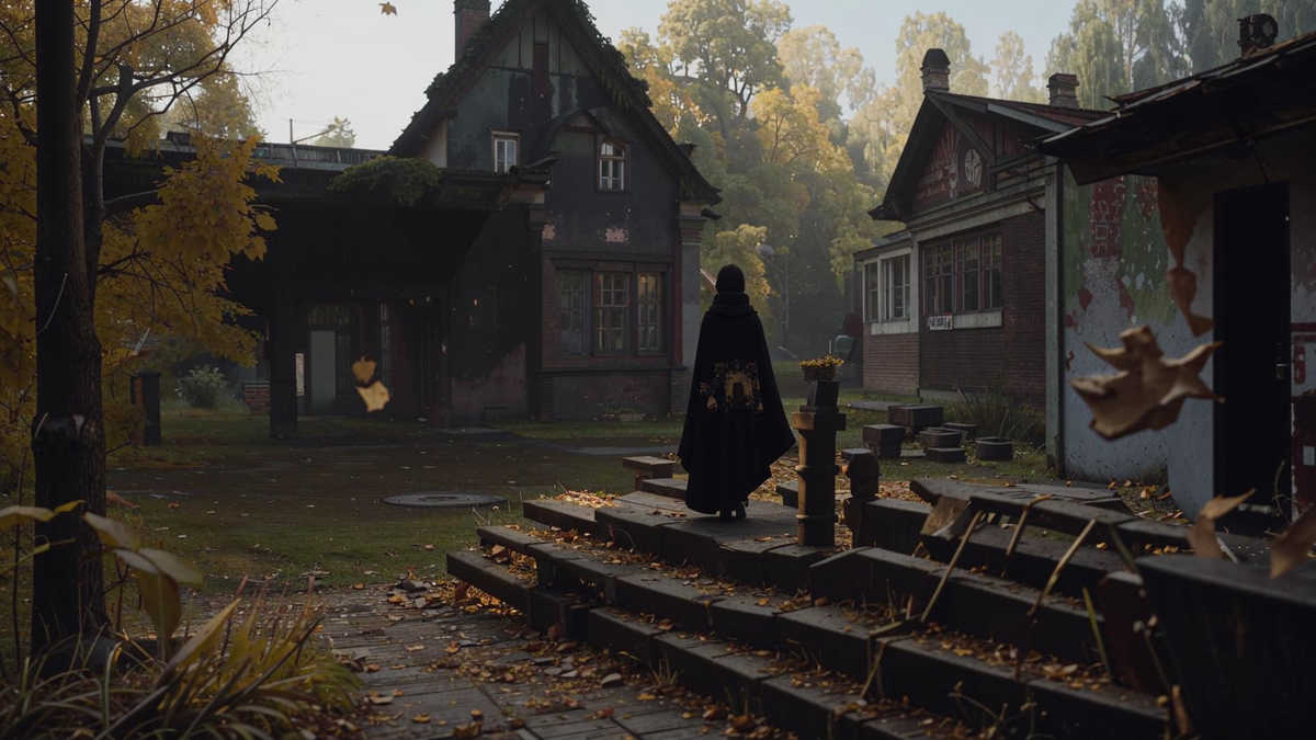 Крыльцо школы