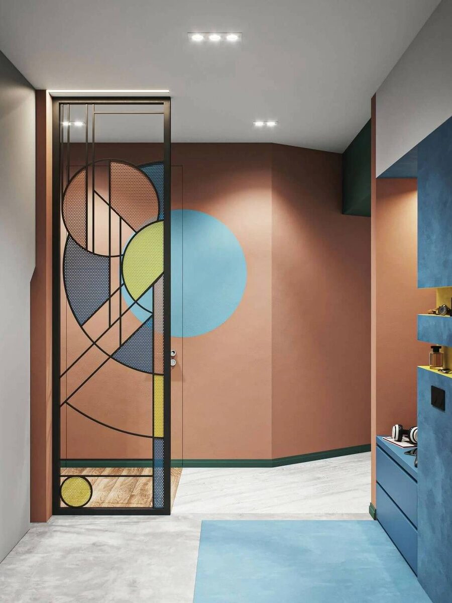 Яркая прихожая в современном интерьере (фото: api.d4u.ru)