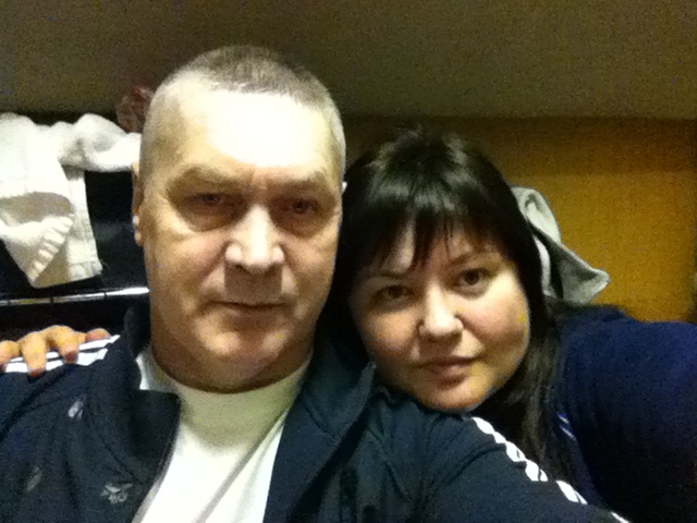 Поезд Котлас - Москва. я и муж Александр