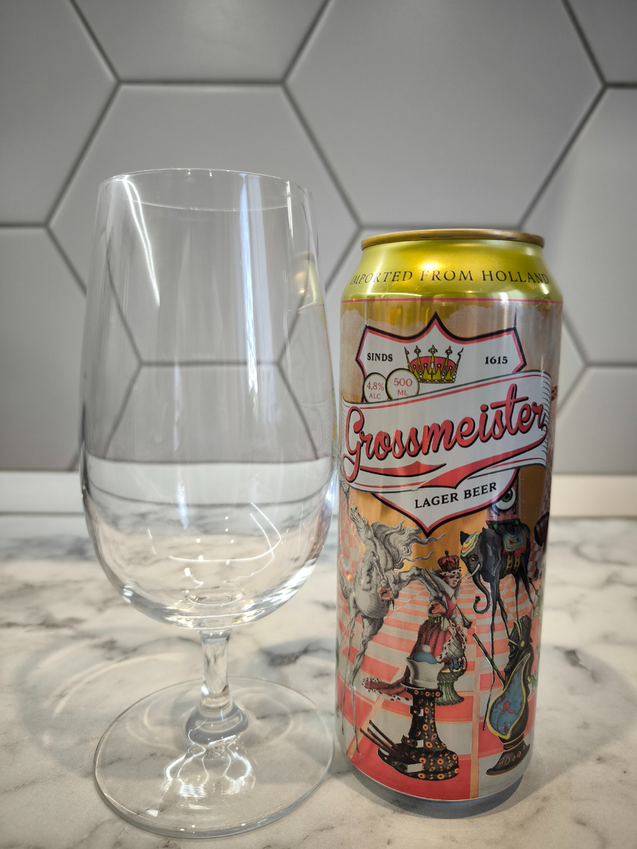 Пиво "Grossmeister Lager" (Гроссмейстер Лагер) из Нидерландов