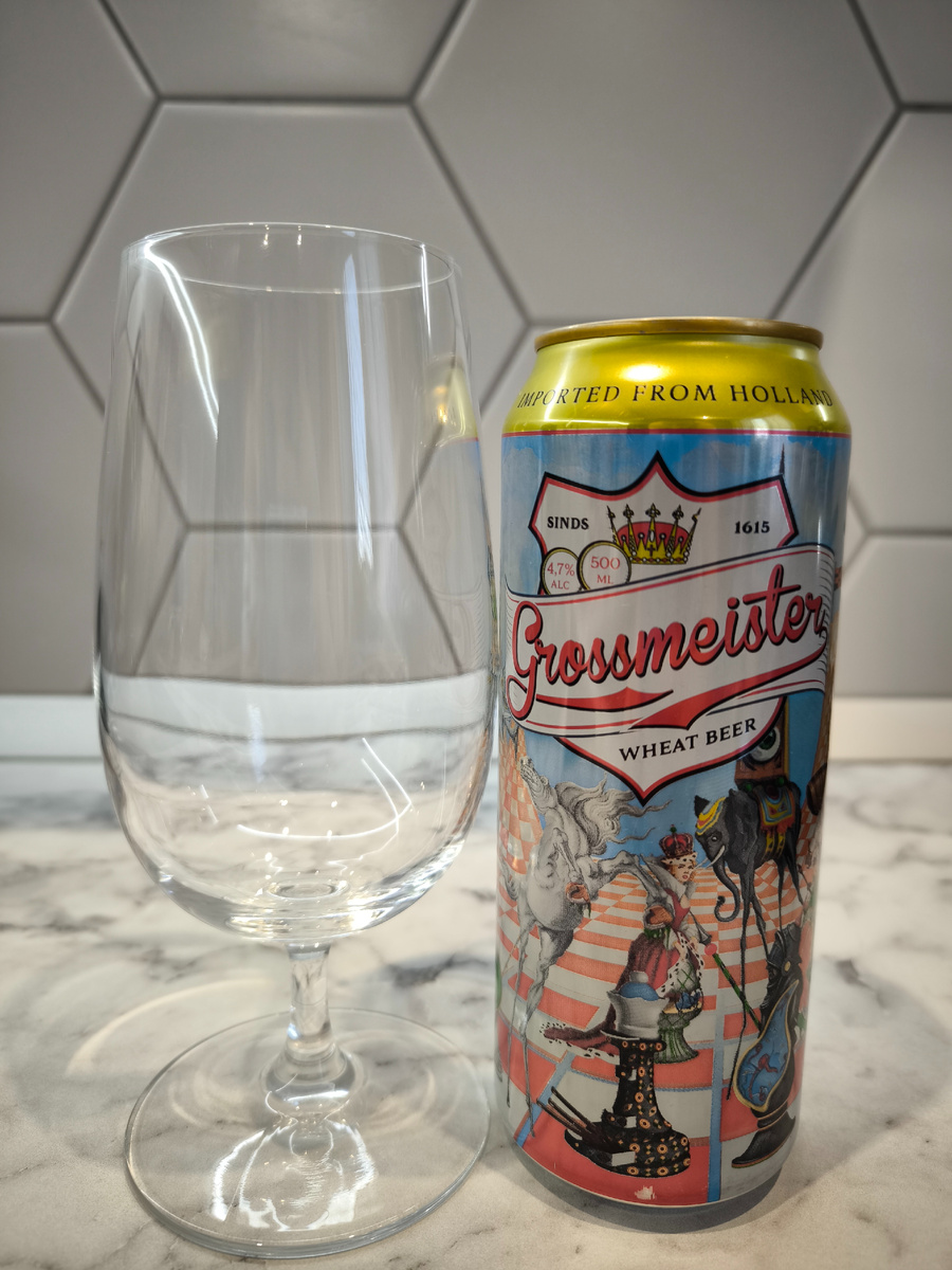 Пиво "Grossmeister Wheatbeer" (Гроссмейстер Витбир) из Нидерландов