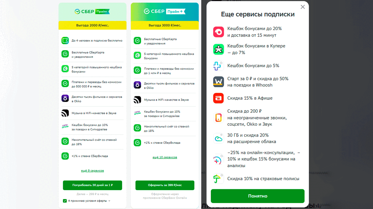 Подписка СберПрайм: кино, музыка и скидки в одном