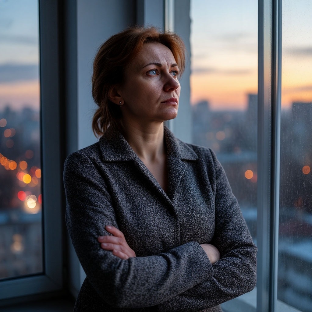 Вика у окна