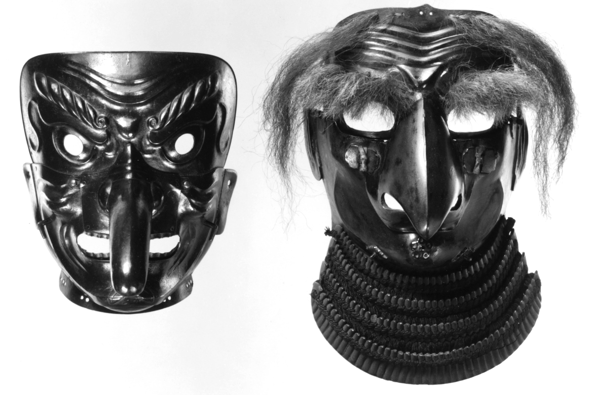 Мэнгу, боевые личины самурая, Япония, 18 век. Из коллекции Метрополитен-музея