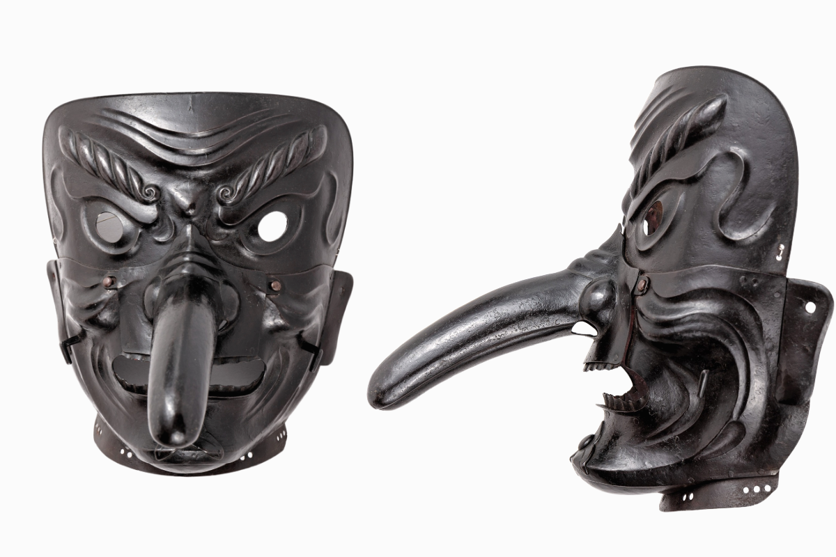 Мэнгу, боевая личина самурая, Япония, 18 век. Из коллекции Метрополитен-музея