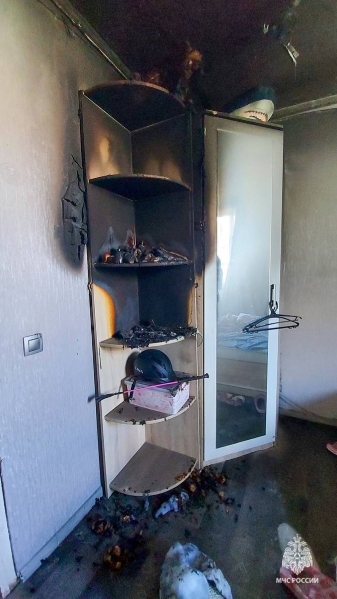 Огонь затух самостоятельно
Фото:МЧС России/telegram-канал