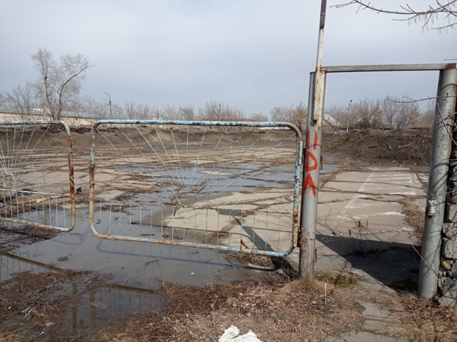 Рисунок 2. Подготовленная площадка для накопления снега, убираемого с улиц 
г.  Ангарска