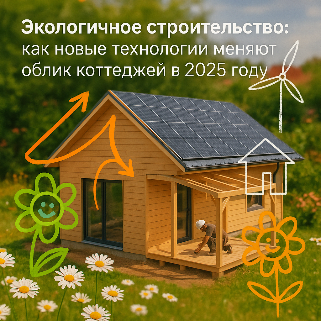    Экологичное строительство: как новые технологии меняют облик коттеджей в 2025 году