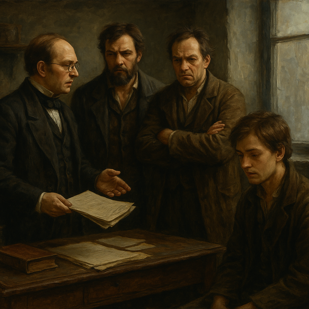 Братья Иван и Василий  и юный Алексей, сын Ивана