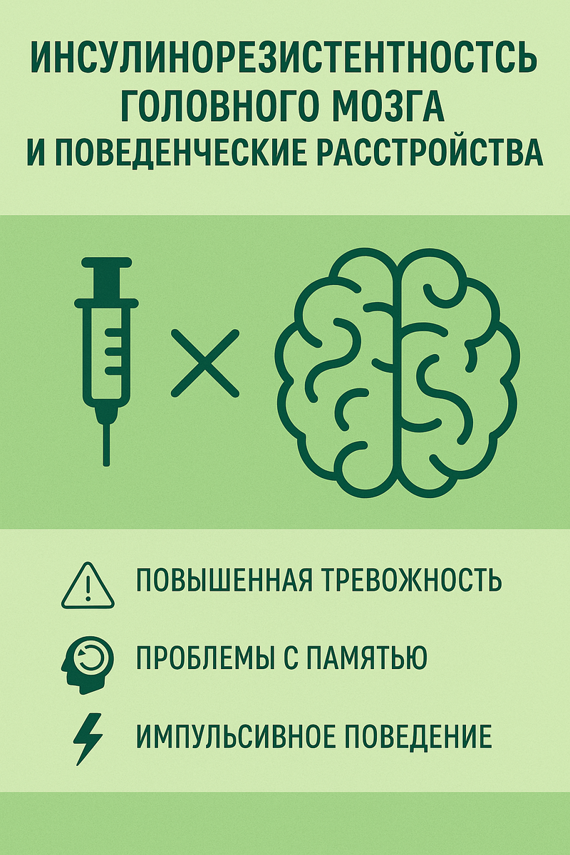 Инсулинорезистентность мозга: скрытая причина утомляемости и перепадов настроения.