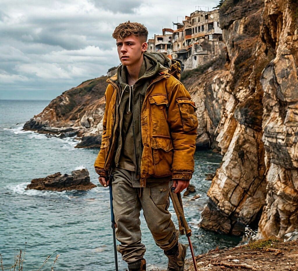 Откинув капюшон, молодой мужчина улыбнулся солнцу, поправил костыли, оперся на них и пошел по аллее к морю.