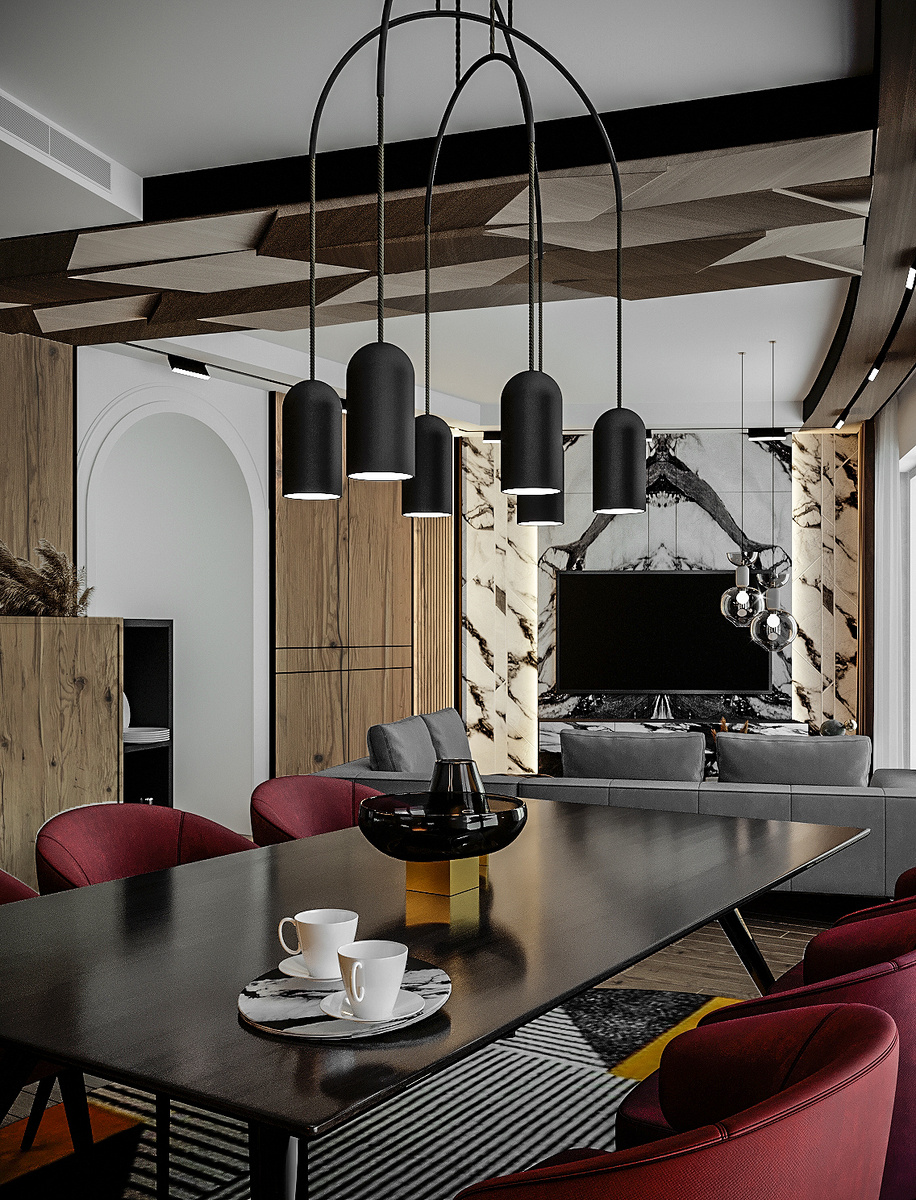 Кухня-гостиная. Авторы проекта: Терентьева Татьяна, Терентьев Вячеслав. Студия "Малина-ПРО".