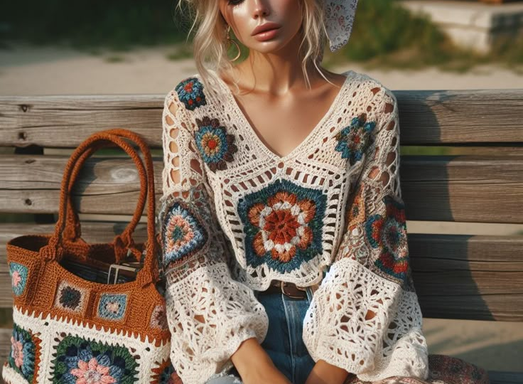 🍒"Волшебство бабушкиного квадрата: 101 креативная идея для вязания"