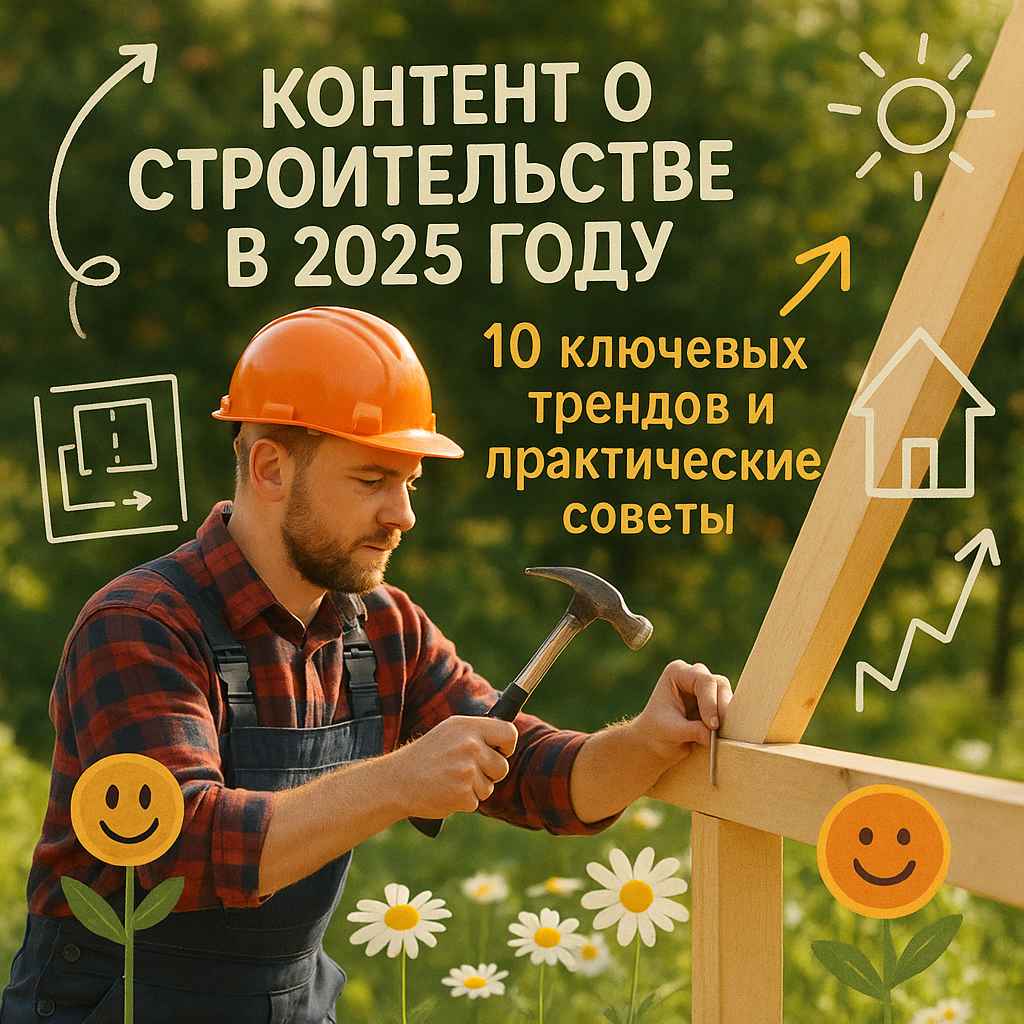    Как создать контент о строительстве в 2025 году: 10 ключевых трендов и практические советы для успешного продвижения