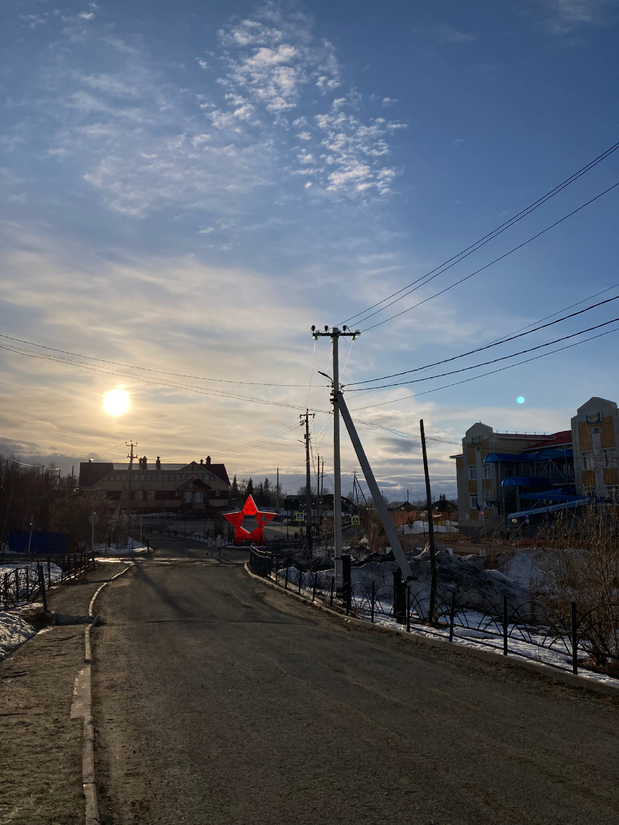 Вечернее северное солнце 