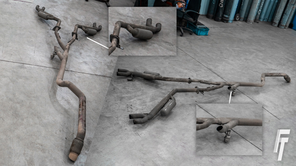 Старый уже кем-то тюнингованный выхлоп