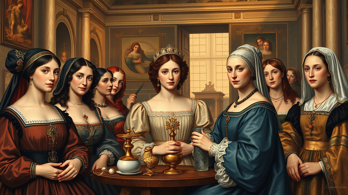 Женщины эпохи Возрождения (ген.AI)