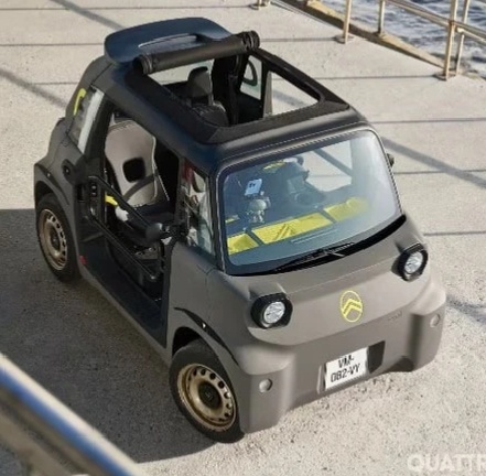 Citroën официально представила для рынка Италии Ami Buggy — открытую версию микроэлектрокара, вдохновлённую концептом, показанным на Парижском автосалоне. Заказы на новинку откроются 6 мая, цена стартует от 7 990 евро за обычную версию и от 9 950 евро за Buggy.