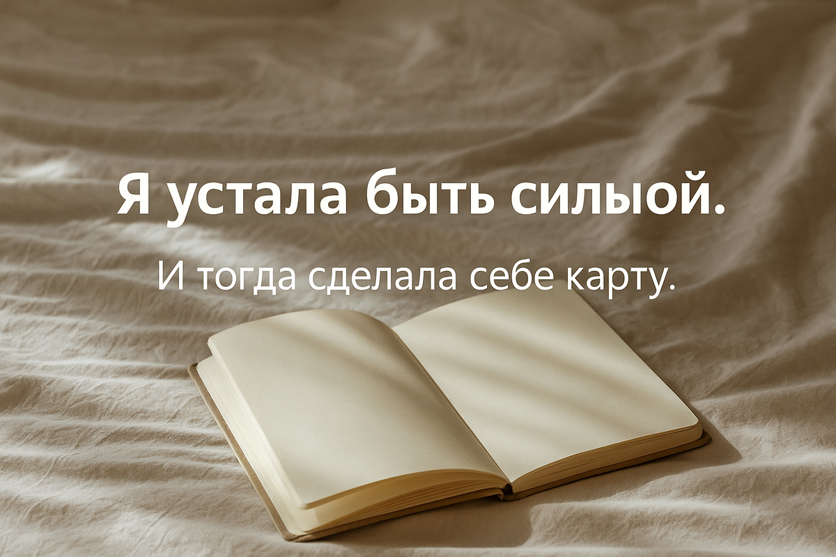 📘 "Ресурсная карта женщины" — гайд для тех, кто устал быть сильной. Мягкое возвращение к себе в 3 шагах.