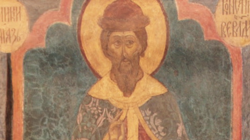     Великий князь Константин Всеволодович, фреска в Архангельском соборе  Общественное достояние